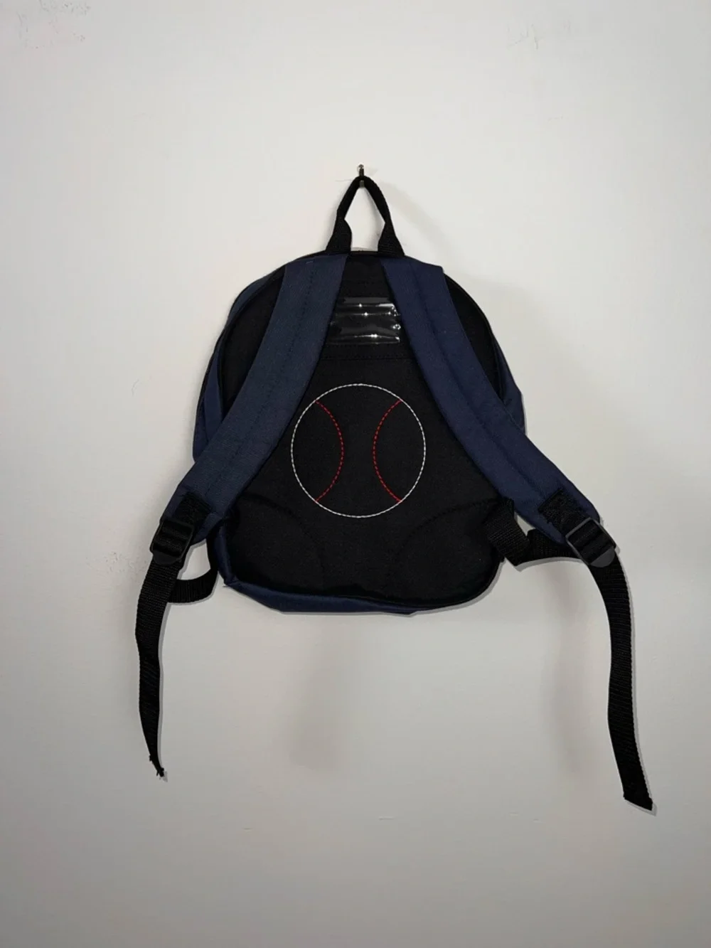 New York Yankees Mini Backpack MLB Pinstripe Logo Bag Navy White Kids Small